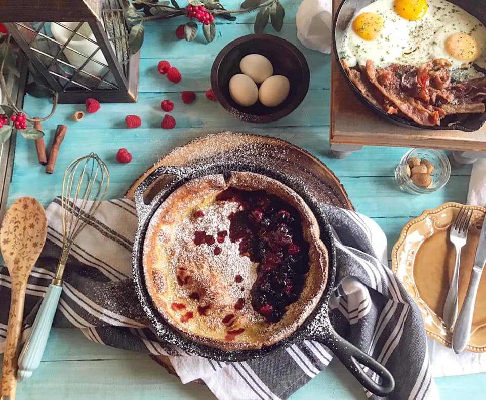 Berry Compote Dutch Baby Breakfast Recipe by Ash's In The Kitchen